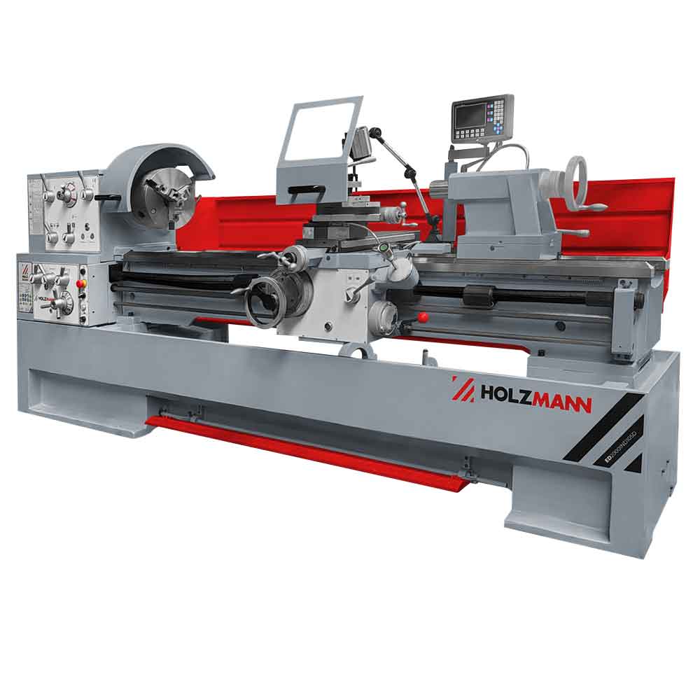 Tokarka do metalu HOLZMANN ED2000IND105 (560 x 2000), 7,5kW, przelot 105, odczyty cyfrowe, 3 osie, posuw, ciężka, przemysłowa