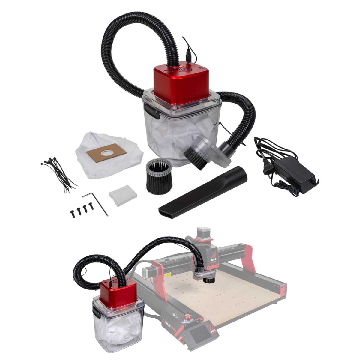 Odkurzacz, odciąg Holzmann CTF45PCLEAN do frezarki CNC CTF45P