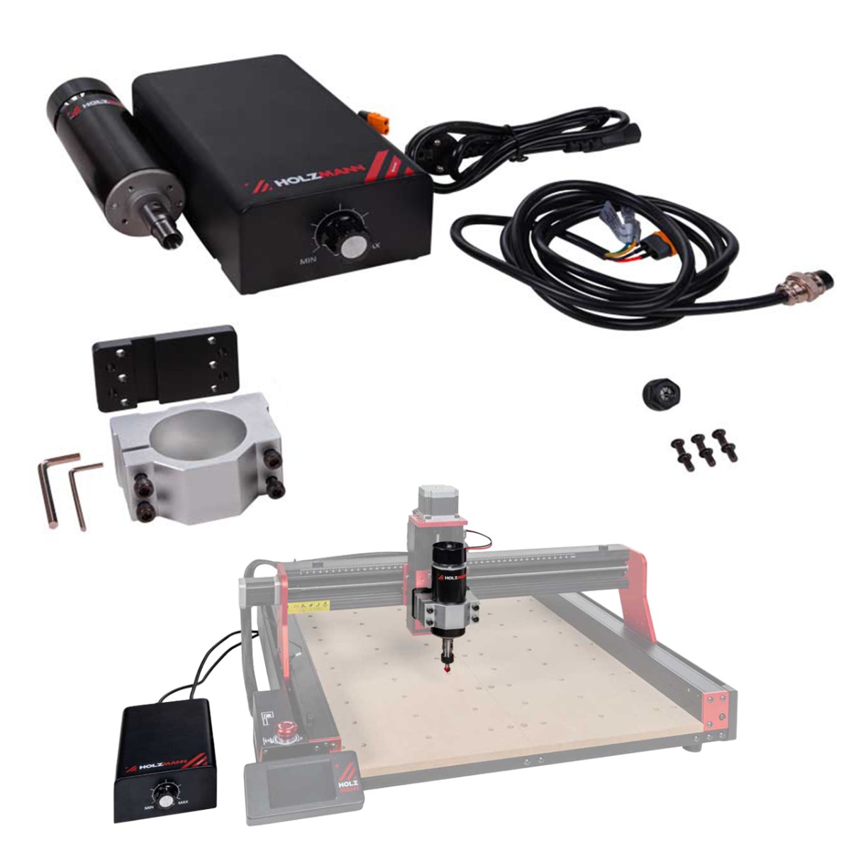 Zestaw do rozbudowy wrzeciona Holzmann CTF45P500W do frezarki CNC CTF45P