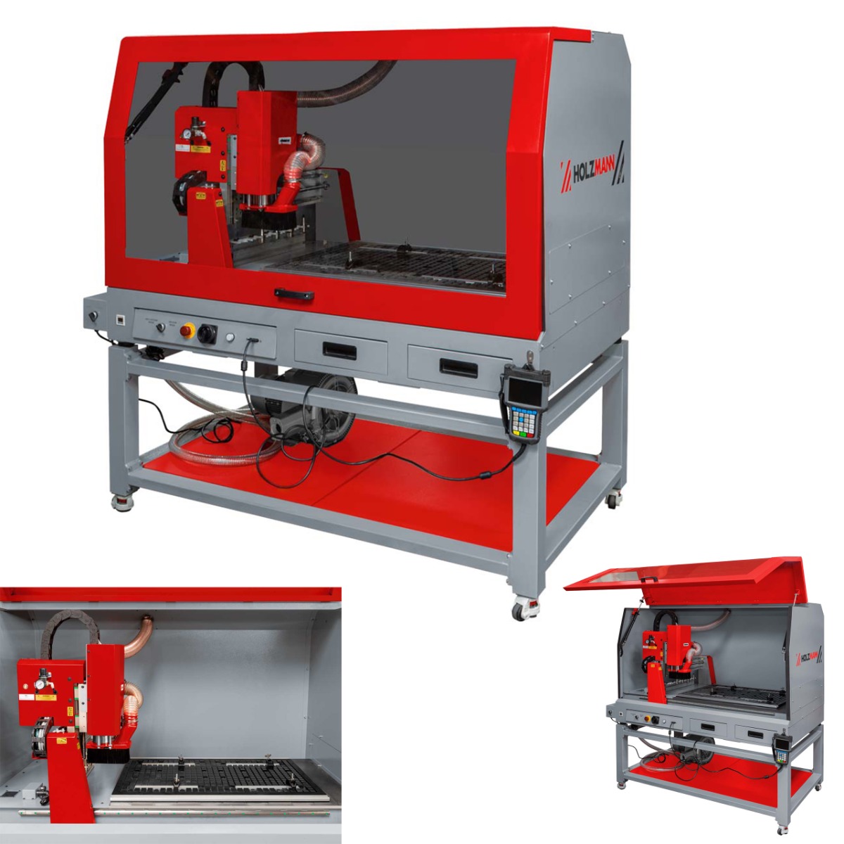 Frezarka stołowa CNC Holzmann CTF69ATC - z wymianą narzędzi ATC, pompa próżniowa